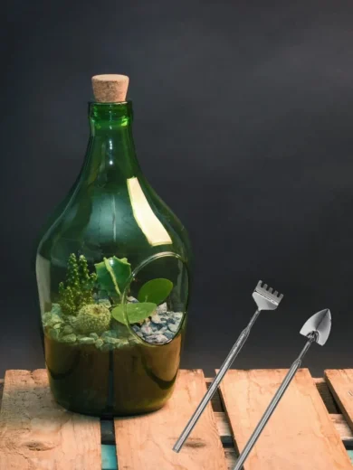 Set outils de jardin pour terrarium