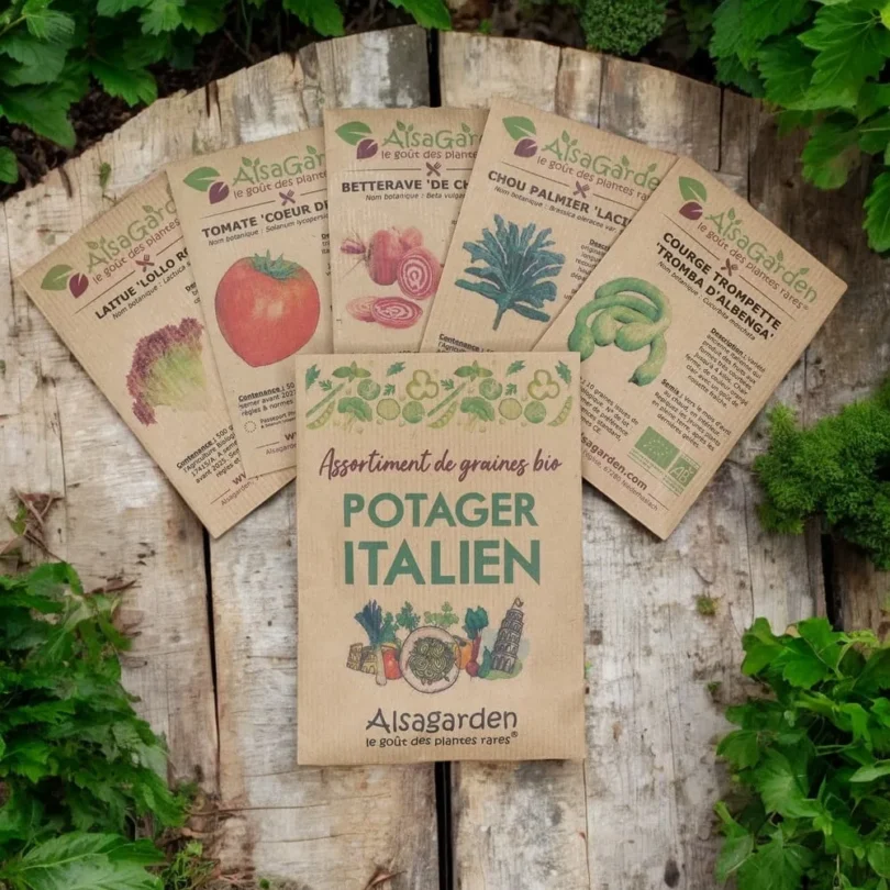 Assortiment Potager Italien (5 Variétés de graines BIO)