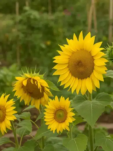 Tournesol 'Nain Jaune' (Variété naine) Graines